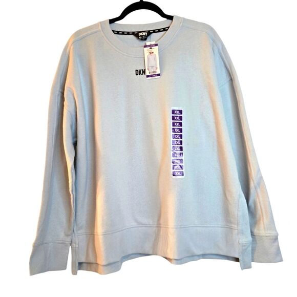 Dkny Tops - DKNY Women's Plus Size Comfort Crewneck Fleece Sweatshirt Top NWT XXL